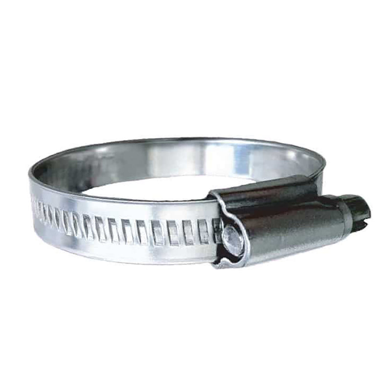 Trident Marine 316 SS Non-Perforated Worm Gear Hose Clamp - 15/32" Band Range - (1-3/4" 2-1/4") Clamping Range - 10-Pack - SAE Size 28 [710-1121] - Essenbay Marine