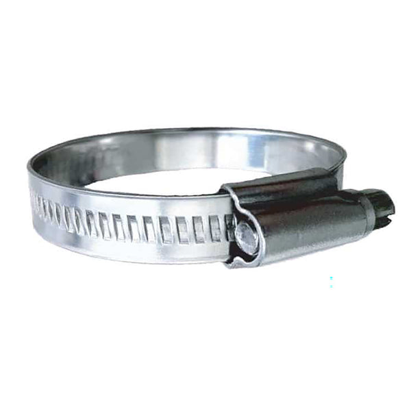Trident Marine 316 SS Non-Perforated Worm Gear Hose Clamp - 3/8" Band - (1-1/2" - 2") Clamping Range - 10-Pack - SAE Size 24 [710-1381] - Essenbay Marine