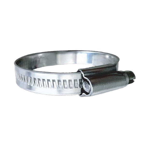 Trident Marine 316 SS Non-Perforated Worm Gear Hose Clamp - 15/32" Band - (2" - 2-9/16") Clamping Range - 10-Pack - SAE Size 32 [710-2001] - Essenbay Marine