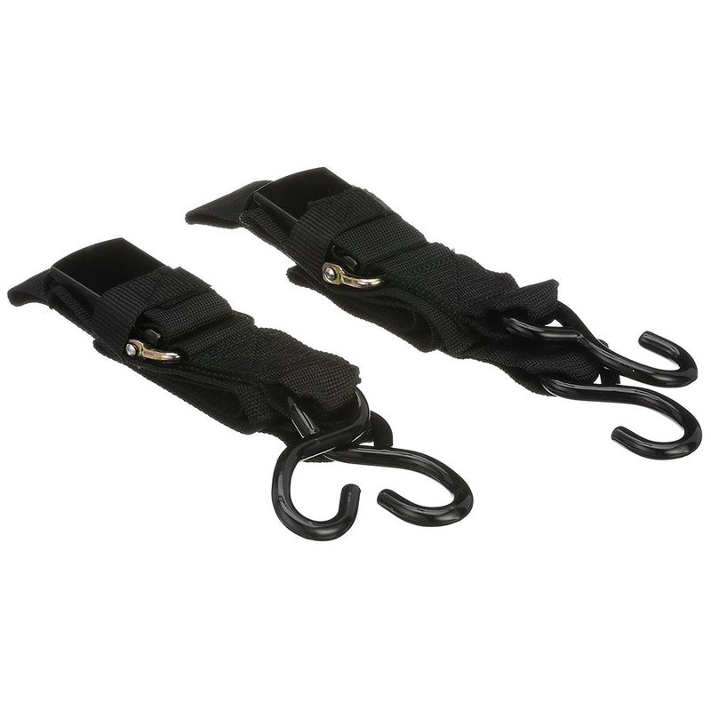 Attwood Quick-Release Transom Tie-Down Straps 2" x 4 Pair [15232-7] - Essenbay Marine