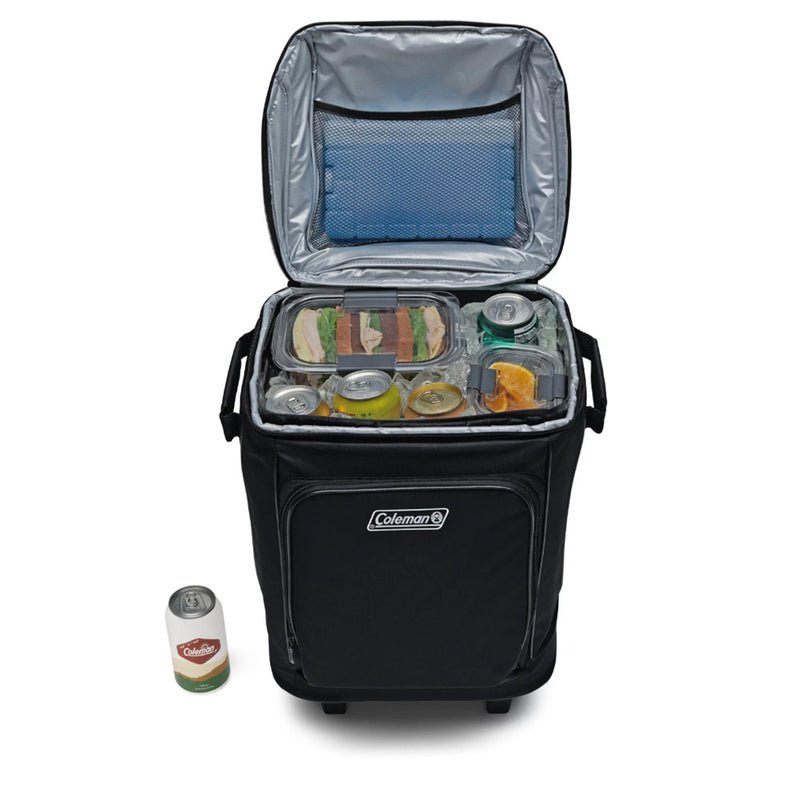 Coleman CHILLER 42-Can Soft-Sided Portable Cooler w/Wheels - Black [2158136] - Essenbay Marine