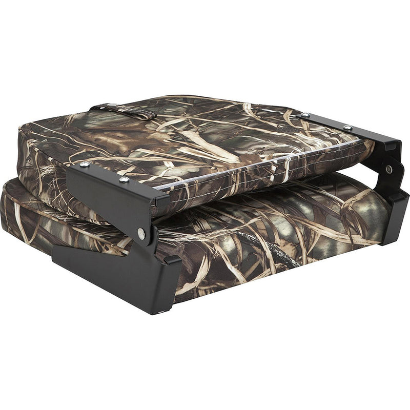 Attwood Swivl-Eze Low Back Padded Flip Seat - Camo [98395CAMO] - Essenbay Marine