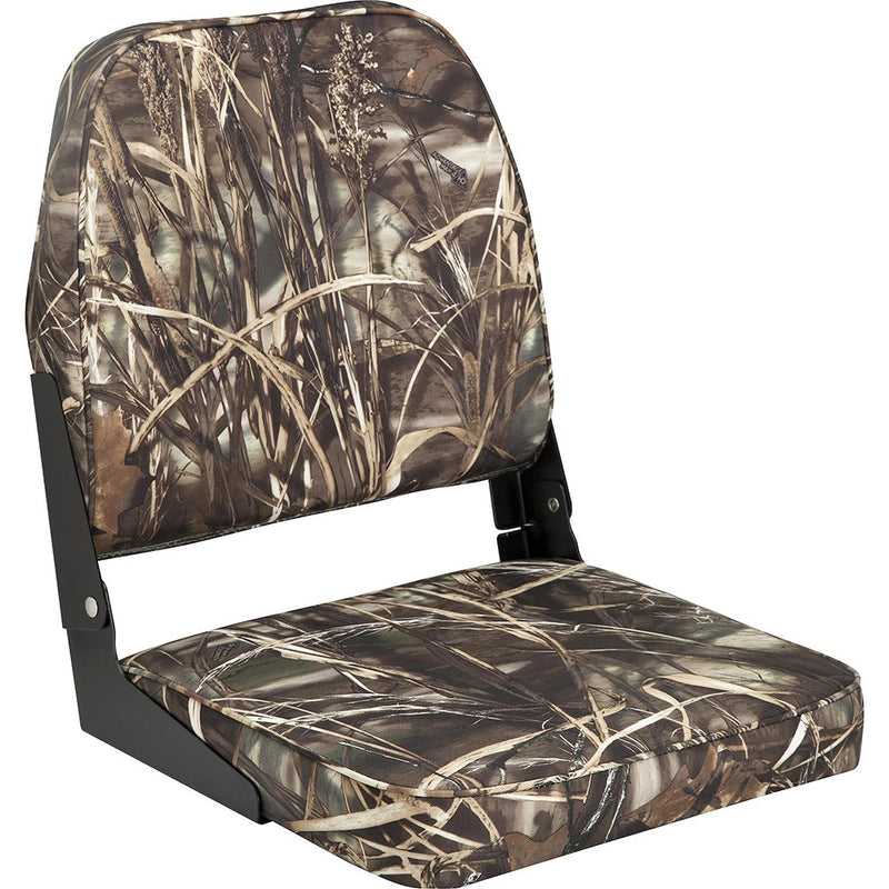 Attwood Swivl-Eze Low Back Padded Flip Seat - Camo [98395CAMO] - Essenbay Marine