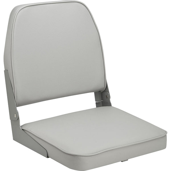 Attwood Swivl-Eze Low Back Padded Flip Seat - Grey [98395GY] - Essenbay Marine