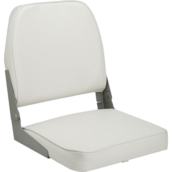 Attwood Swivl-Eze Low Back Padded Flip Seat - White [98395WH] - Essenbay Marine
