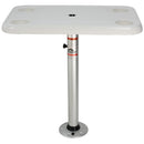 Springfield 16" x 28" Rectangle Table Package - White Thread-Lock [1690107] - Essenbay Marine