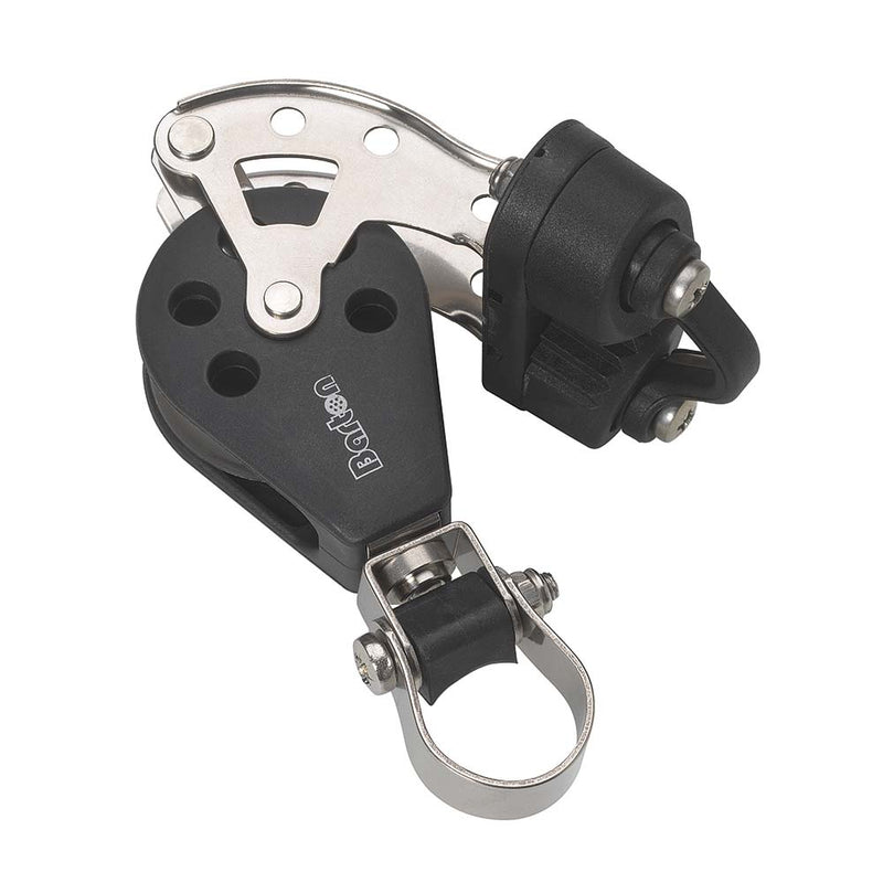 Barton Marine Size 3 Stanchion Lead Block - Single w/Becket  Cam Cleat [N03591] - Essenbay Marine