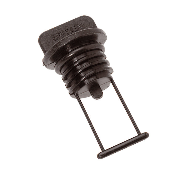 Barton Marine Drain Plug - Black 15mm (19/32") [42357] - Essenbay Marine
