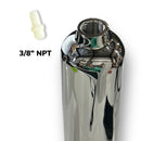 Mate Series Rod & Cup Holder Elite Screwless 0º Rod Angle Round Top 3/8″ NPT Drain C1000DS - Essenbay Marine