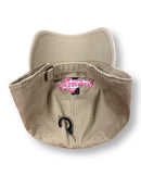 Essenbay Marine '47 Clean Up Adjustable Strap-back Cap Khaki with Embroidered Pink Fish Logo - Essenbay Marine