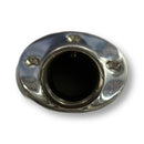 Marine Hardware 45°, 7/8" Round Base Rail Fitting, 2-1/2" Diameter, SSFB66014 - Essenbay Marine