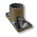 Marine Hardware 90° .88"  Rectangle Tube Base, 3" x 1.25",  316SS SSFB66194 - Essenbay Marine