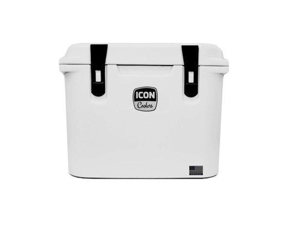 Icon Coolers 32qt. Ice White, Storm Gray, Carolina Blue & Aqua Mist Blue - Essenbay Marine