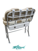 Key West Leaning Post with Flip Up Bolsters and Rod Holders & Tackle Unit Option - Essenbay Marine