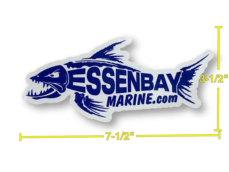 EssenbayMarine.Com Car Decal, Navy Blue - Essenbay Marine