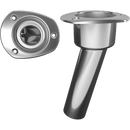 Mate Series Rod & Cup Holder 15º Rod Angle Oval Top Open at Bottom C2015ND - Essenbay Marine