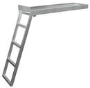 JIF Marine CSD1 4-Step Under Deck Pontoon Ladder Flat Front Aluminum - Essenbay Marine