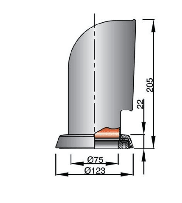 VETUS Cowl Ventilator JERRY, 75 mm, SS 316, White Interior Part JER316WR - Essenbay Marine