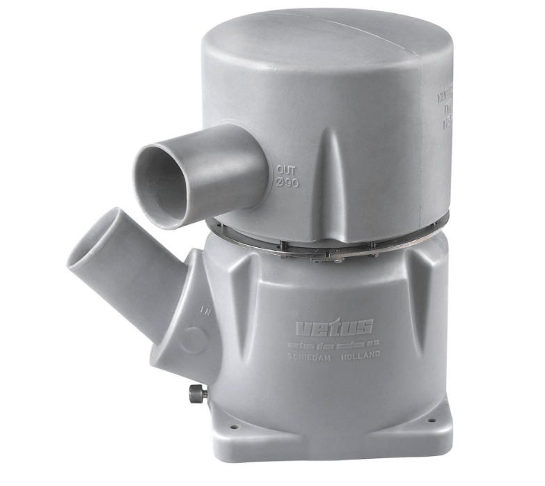 VETUS Waterlock Type MGS, inlet 5 Inch-45 Degrees, Outlet 5 Inch MGS5455A - Essenbay Marine