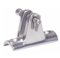 SS Deck Hinge, Radius Base w/Removable Pin SSTF66104-RAD - Essenbay Marine