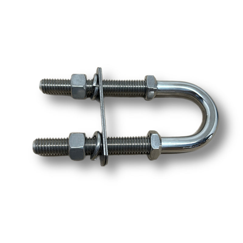 Marine Hardware Stainless Steel Bow Stern Eye U Bolt 1/2"D X 5-5/16" SSRI66080 - Essenbay Marine