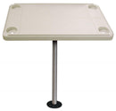 JIF Marine DSH-KS Rectangular Ivory Table Kit With Surface Floor Mount - Essenbay Marine