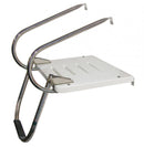 JIF Marine EEQ Platform I/O 1 Step Folding Ladder & Two 316 Stainless Steel Arms - Essenbay Marine