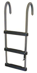JIF Marine EJZ3 3 Step Removable Telescoping Pontoon Ladder 316 Stainless Steel - Essenbay Marine