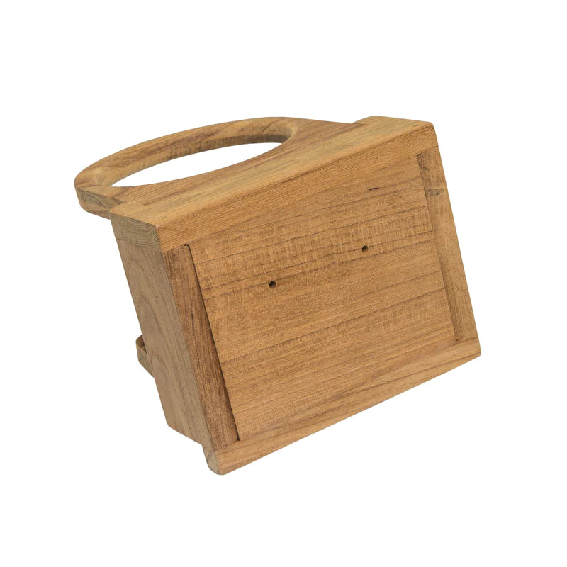 Whitecap Teak Folding Insulated Drink Holder Part 62602 - Essenbay Marine