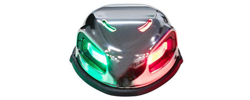 TecNiq M20-2S00-1 Bi-Color LED Boat Navigation Light w/ Stainless Steel Cover - Essenbay Marine