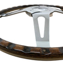 Larson Boats 14.5" Dark Wood High Polished Aluminum 3 Spoke STWHW103 Mustang - Essenbay Marine