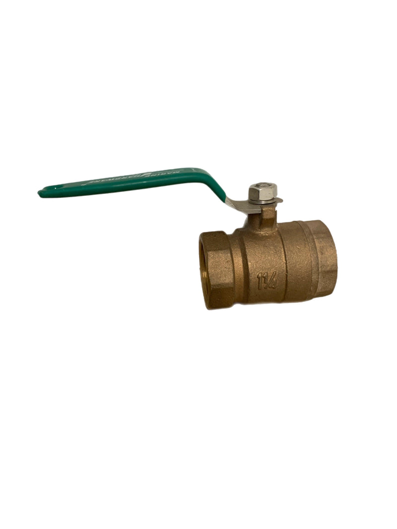 Marine Hardware Ball Valve 1 1/4 Inch Bronze BVLV1.250-FP - Essenbay Marine