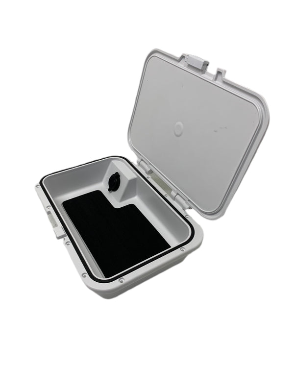 IPS Innovative Products Helm Box Organizer USB 528-000-812-05-32 Polar White - Essenbay Marine