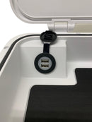 IPS Innovative Products Helm Box Organizer USB 528-000-812-05-31 Polar White - Essenbay Marine