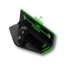 Gas Shock Mounting Bracket 2 Hole 10MM Black - Essenbay Marine