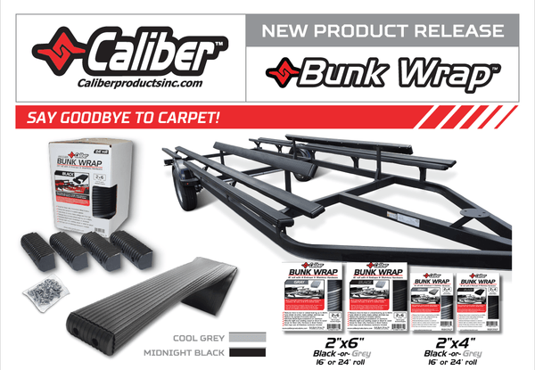 Caliber Black Bunk Wrap Kit with Endcaps and Stainless Hardware - Essenbay Marine