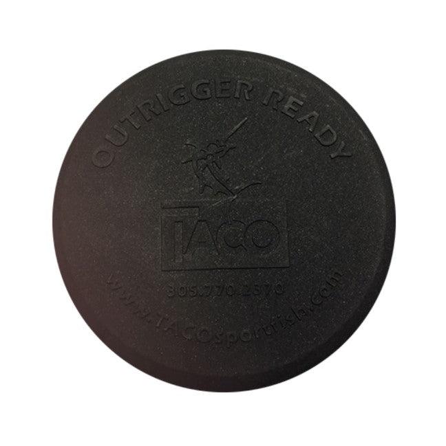 TACO Metals 3-1/8" Diameter Plastic Plug/Outrigger Cap Black F40-3125BKA - Essenbay Marine
