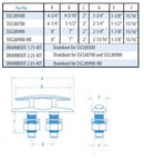 Marine Hardware 6" Dual Post Pull Up Retractable Cleat SSCL80700 - Essenbay Marine