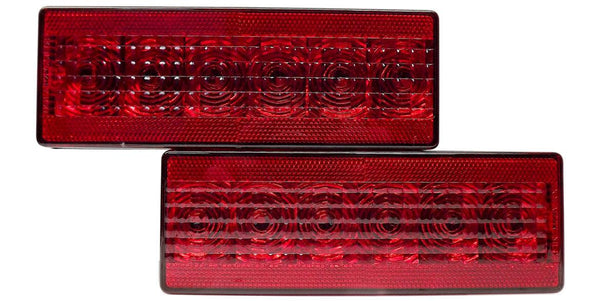 TecNiq T80 8" Seven Function Box Tail Light Right Side Pigtail w/ 1/4" Ground Ring - Essenbay Marine