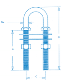 SS Bow Eye 5/8" x 8" SSRI70000 - Essenbay Marine