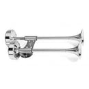 Deluxe All Stainless Steel Shorty Dual Trumpet - 12V - Essenbay Marine