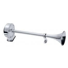 Deluxe All Stainless Steel Single Trumpet - 24 Volt - Essenbay Marine