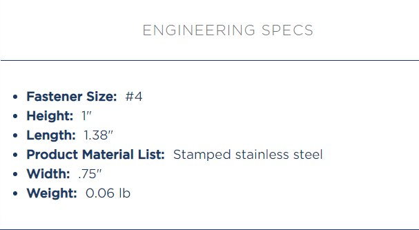 Gem Lux Stainless Steel Door Holder 1336 - Essenbay Marine