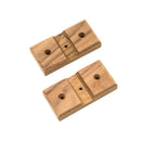 Whitecap Teak Rod Storage Rack Mounting Brackets Pair 60609 - Essenbay Marine
