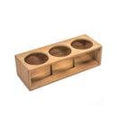 Whitecap Teak Three Insulated Drink / Bottle Rack Holder Part 62624 - Essenbay Marine
