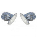 Stainless Steel Mini Drop-In Dual w/SS Grills - 12 Volt, High & Low Pitch - Essenbay Marine