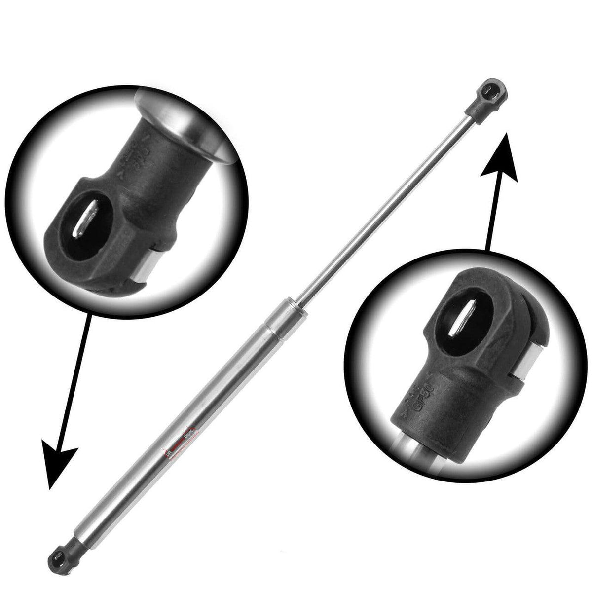 Whitecap Industries Gasfeder Edelstahl – 43,2 Cm Ausgefahren, 10,2 Cm Komprimiert, 8 Mm Stangen-Ø, Für Marine & Industrie