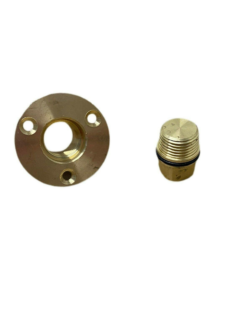 Bronze Garboard Plug  Flange w/ O-Ring  GARB0.500PB-OR - Essenbay Marine