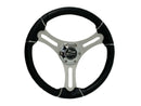 Schmitt Torcello Wheel 04 Series - All Polyurethane w/Chrome Rim Trim, 3/4" Tapered Shaft  PU043144-02 - Essenbay Marine