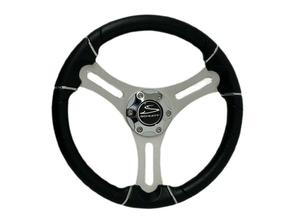 Schmitt Torcello Wheel 04 Series - All Polyurethane w/Chrome Rim Trim, 3/4" Tapered Shaft  PU043144-02 - Essenbay Marine
